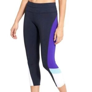 Athleta Color Block Capri Legging S